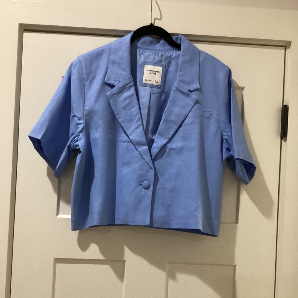Abercrombie & Fitch Lined Linen Blazer